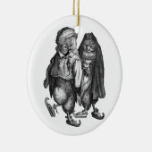 vintage schaatsen keramisch ornament (Rechts)