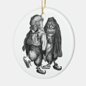 vintage schaatsen keramisch ornament (Links)