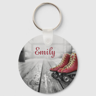 Vintage schaatsen sleutelhanger