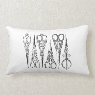 Vintage Scharen Elegante Zwart Witte Decoratieve Kussen