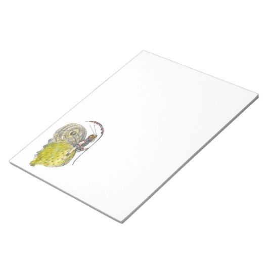 Vintage Schattige Fantasy Vlinderfee met Vleugels Notitieblok (Schuin)