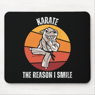 Vintage Schattige Haai Karate De Reden Waarom Ik L Muismat