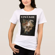 Vintage Schedel Botanische Bloemige Cottagecore Da