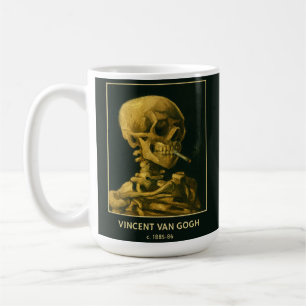 Vintage Schedel Roken – Unieke Van Gogh geïnspiree Koffiemok