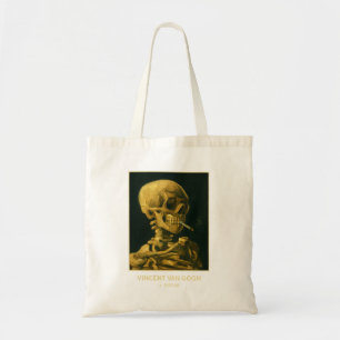 Vintage Schedel Roken – Unieke Van Gogh geïnspiree Tote Bag