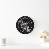 Vintage Schedel Ronde Klok (Huis)
