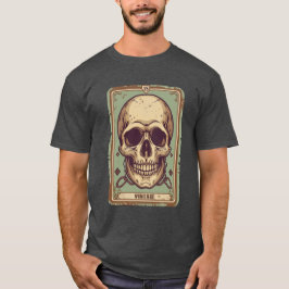 Vintage schedelillustratie retro gotisch T-shirt
