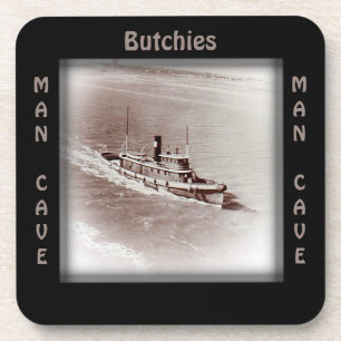 Vintage scheeps man cave AANPASTEN Coaster Bier Onderzetter