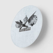 Vintage schelpen ronde klok (Hoek)