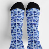 VINTAGE SCHEPEN,ZEILSCHEPEN,Navy Blauw Sokken (Top)