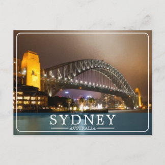 Vintage Schilderachtige Sydney Harbour Bridge Feestdagenkaart
