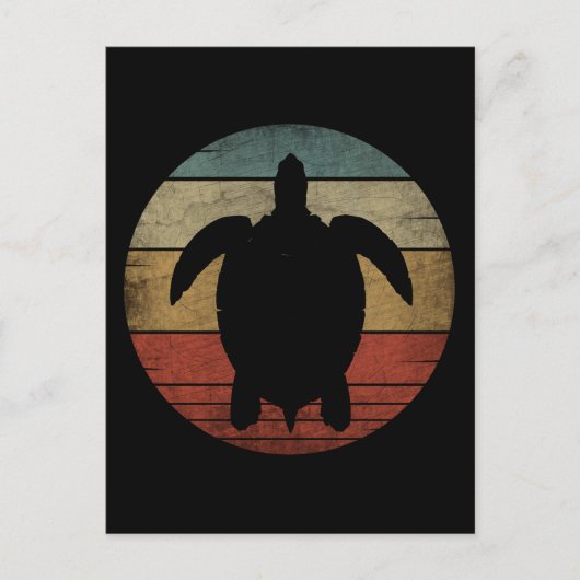 VINTAGE SCHILDPAD BRIEFKAART (Voorkant)