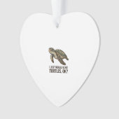 Vintage Schildpad Liefhebber Grappig Zee Schildpad Ornament (voorkant)