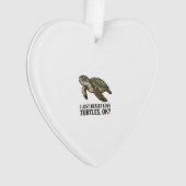 Vintage Schildpad Liefhebber Grappig Zee Schildpad Ornament (voorkant)