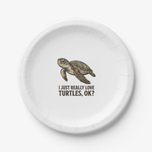 Vintage Schildpad Liefhebber Grappig Zee Schildpad Papieren Bordje