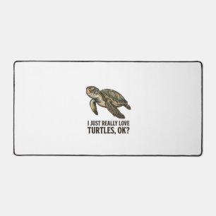 Vintage Schildpad Liefhebber Grappige Zee Schildpa Bureaumat