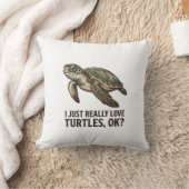 Vintage Schildpad Liefhebber Grappige Zee Schildpa Kussen (Deken)