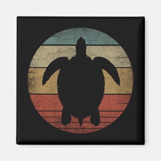 VINTAGE SCHILDPAD  MAGNEET (Voorkant)