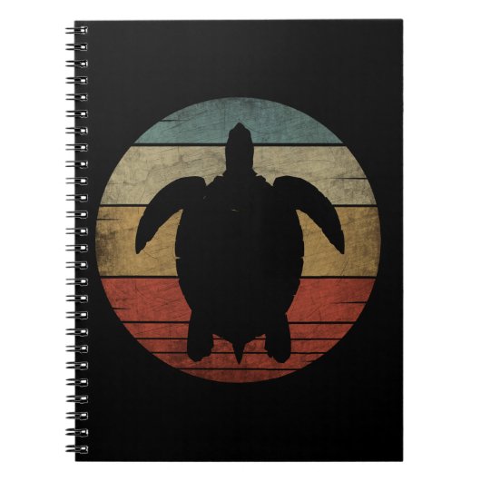 VINTAGE SCHILDPAD  NOTITIEBOEK (Voorkant)