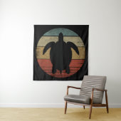 VINTAGE SCHILDPAD  WANDKLEED (In situ)