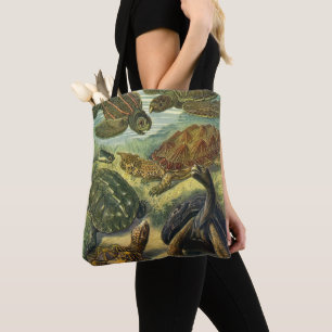 Vintage schildpadden en zeeschildpadden door Ernst Tote Bag