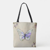 Vintage Schmetterling Tote Bag (Achterkant)