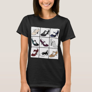 Vintage schoenen (gekleurd) t-shirt