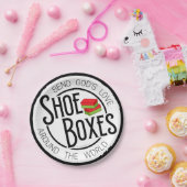 Vintage schoenendoos feest papieren bord (Feest)