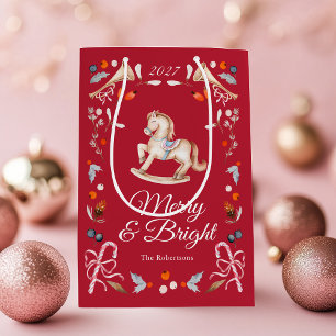 Vintage Schommelpaard Merry & Bright Cadeautas