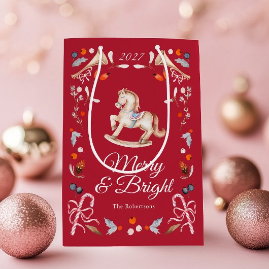 Vintage Schommelpaard Merry & Bright Cadeautas