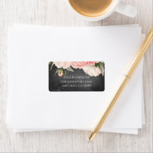 Vintage schoolbord Boho bloem bruiloft 