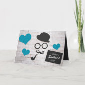 Vintage schoolbord! Vaderdag Kaart (Voorkant)