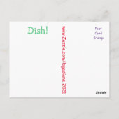 Vintage schotels briefkaart (Achterkant)