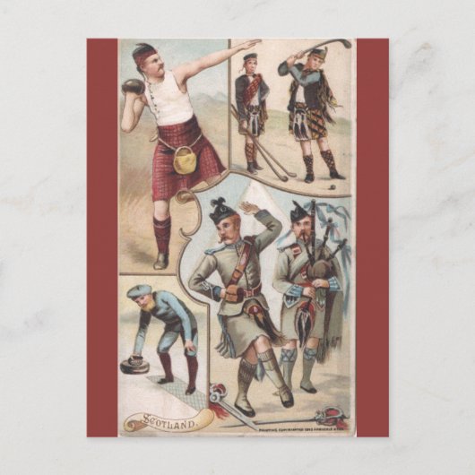 Vintage Schotland Briefkaart (Voorkant)