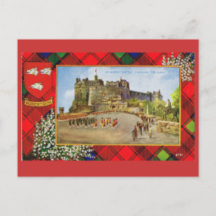 Vintage Schotland, Robertson, Edinburgh-kasteel Briefkaart