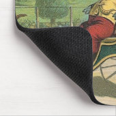 vintage "Schuif in een rolstoel" Muismat (Hoek)