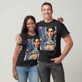 Vintage Sci-fi Ruimtevaartmeisje T-shirt (Unisex)