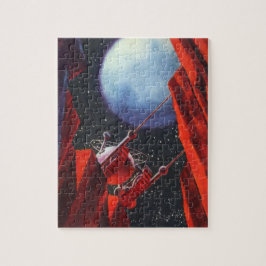 Vintage Science Fiction, Canyon Space Maan Rover Legpuzzel