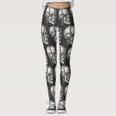 Vintage Science Human Anatomy, Antique Skull Leggings (Voorkant)