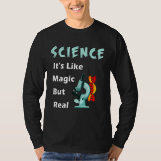 Vintage Science It's Like Magic But Real Science T-shirt