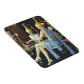 Vintage Sciencefiction Schoonheidssalon Spa Manicu Magneet (Rechterzijde)