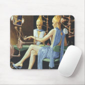 Vintage Sciencefiction Schoonheidssalon Spa Manicu Muismat (Met muis)