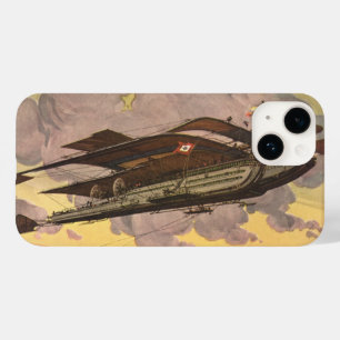 Vintage Sciencefiction Zeewater Vliegtuig Schip Case-Mate iPhone 14 Hoesje