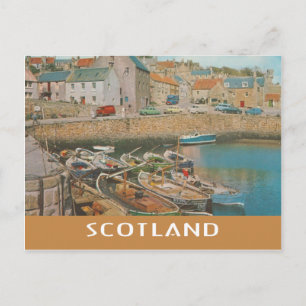 Vintage Scotland Crail Harbour Briefkaart