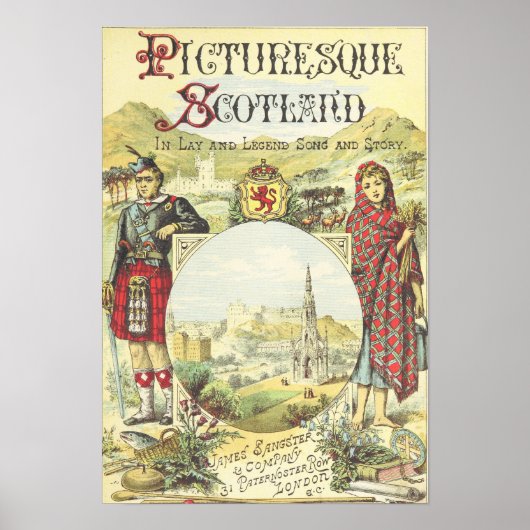 Vintage Scotland Tourism Poster (Voorkant)
