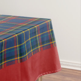 Vintage Scottish Plaid in red & blue Tafelkleed