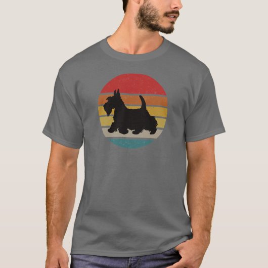 vintage scottish terrier friends t-shirt (Voorkant)