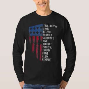 Vintage Scouting Amerika Vs Vlag Scouting Wet T-shirt
