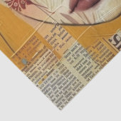 Vintage Scrapbook Collage Gezicht (4) Tissuepapier (Detail)