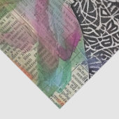 Vintage Scrapbook Collage Gezicht (5) Tissuepapier (Detail)